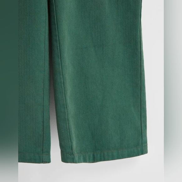 NWT OLIVER BONAS Washed Green Herringbone Jumpsuit Size 6 - Picture 10 of 11